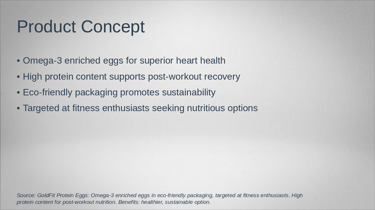 Slide 2 - Product Concept