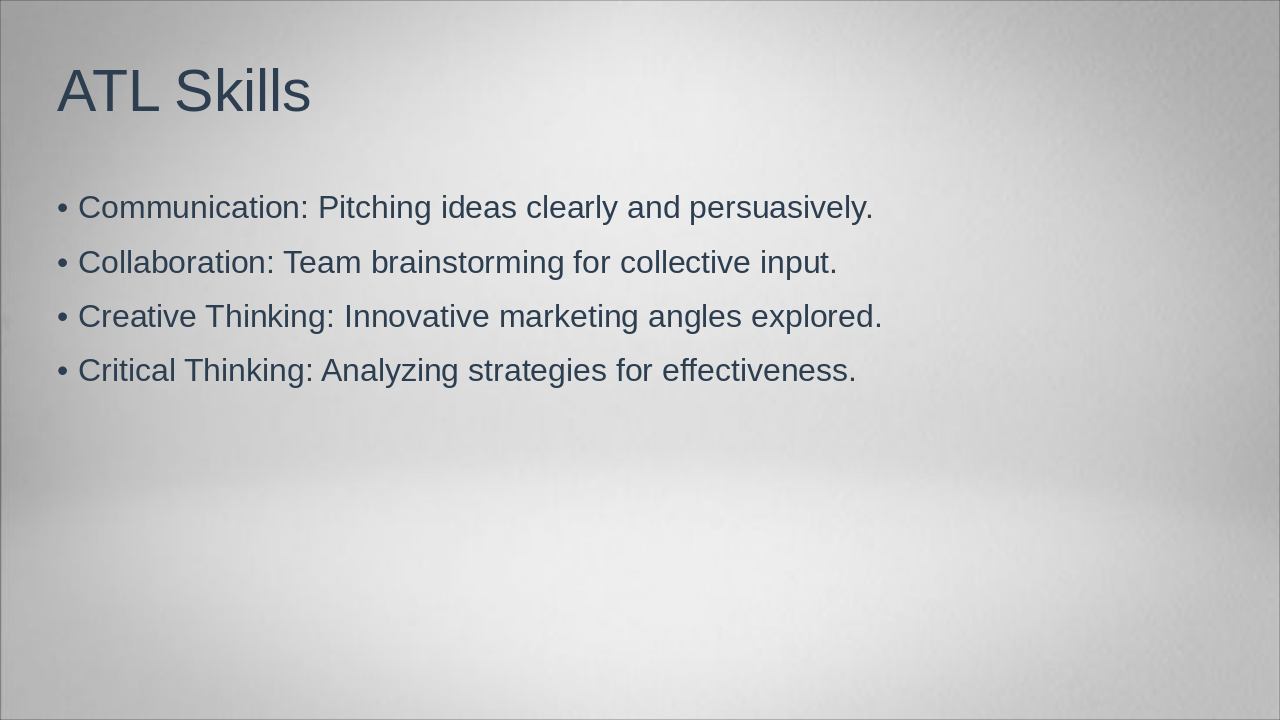 Slide 11 - ATL Skills