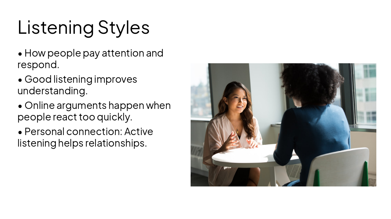 Slide 5 - Listening Styles