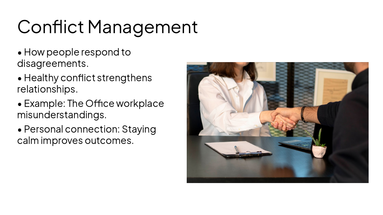 Slide 4 - Conflict Management