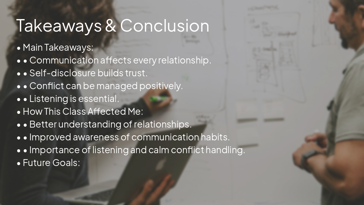 Slide 6 - Takeaways & Conclusion