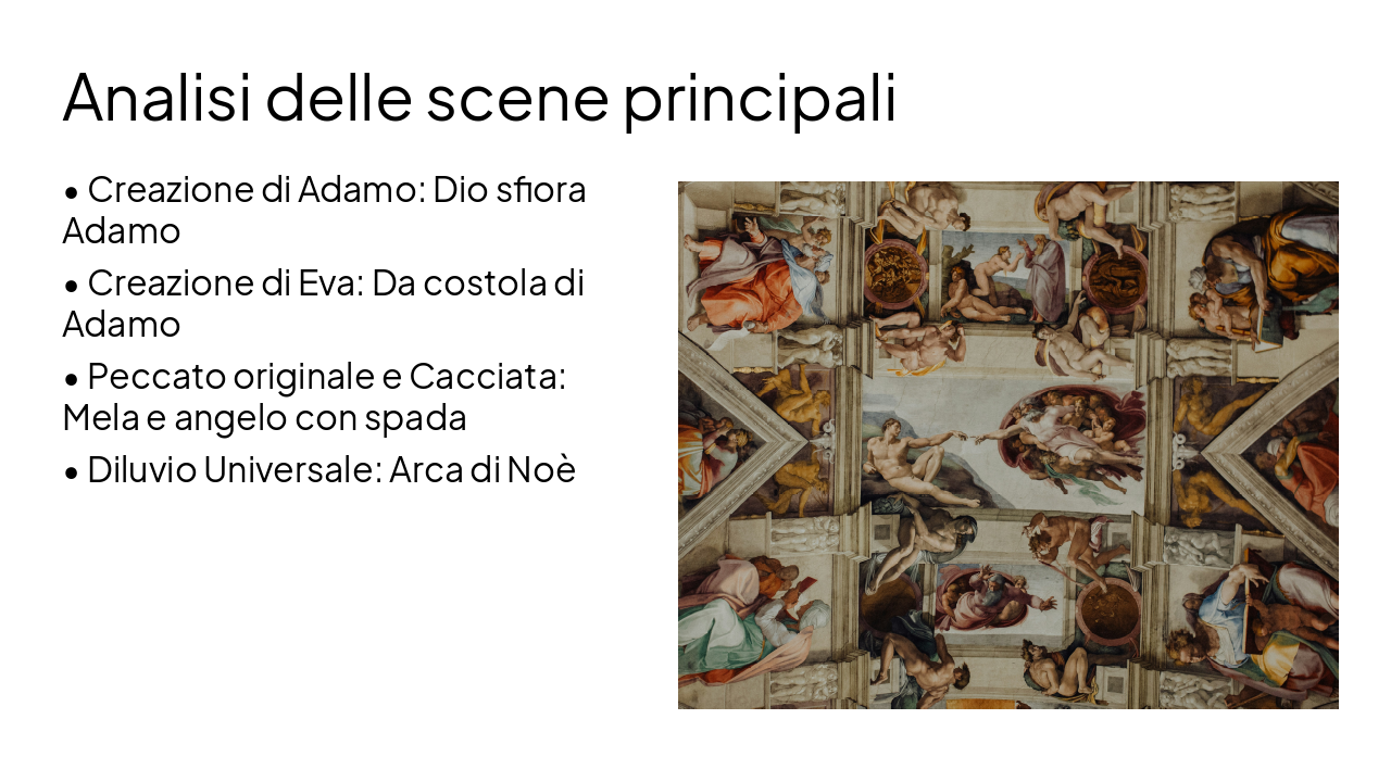 Slide 6 - Analisi delle scene principali