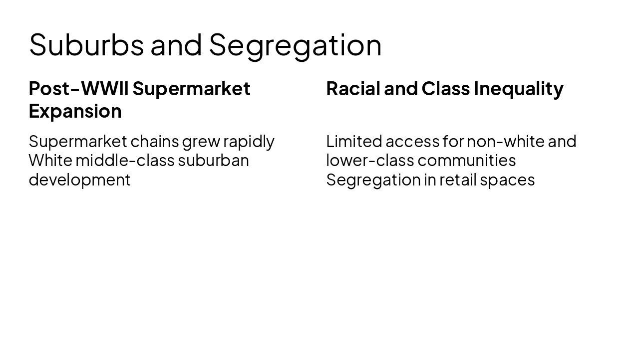 Slide 7 - Suburbs and Segregation