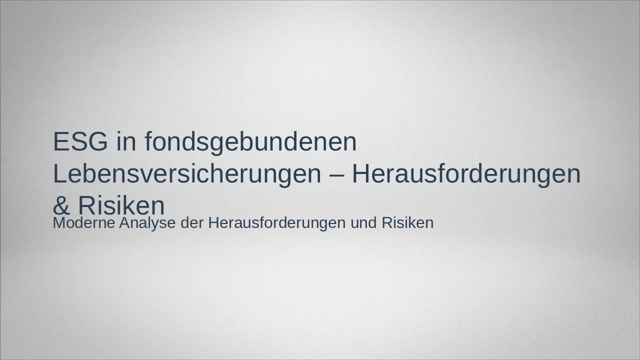 ESG Risks in Unit-Linked Life Insurance (37 chars)