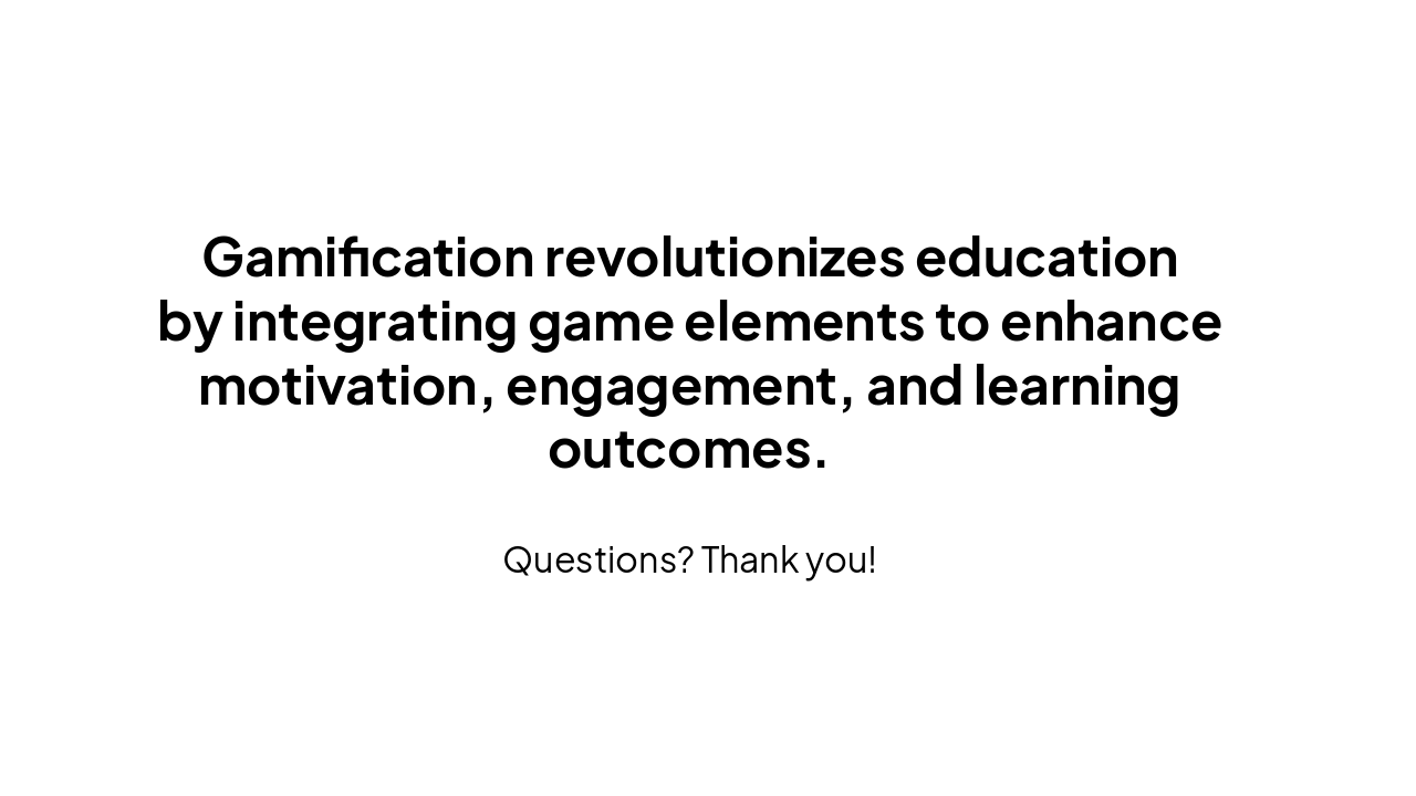 Slide 15 - Conclusion