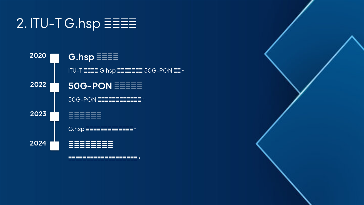 Slide 2 - 2. ITU-T G.hsp标准进展