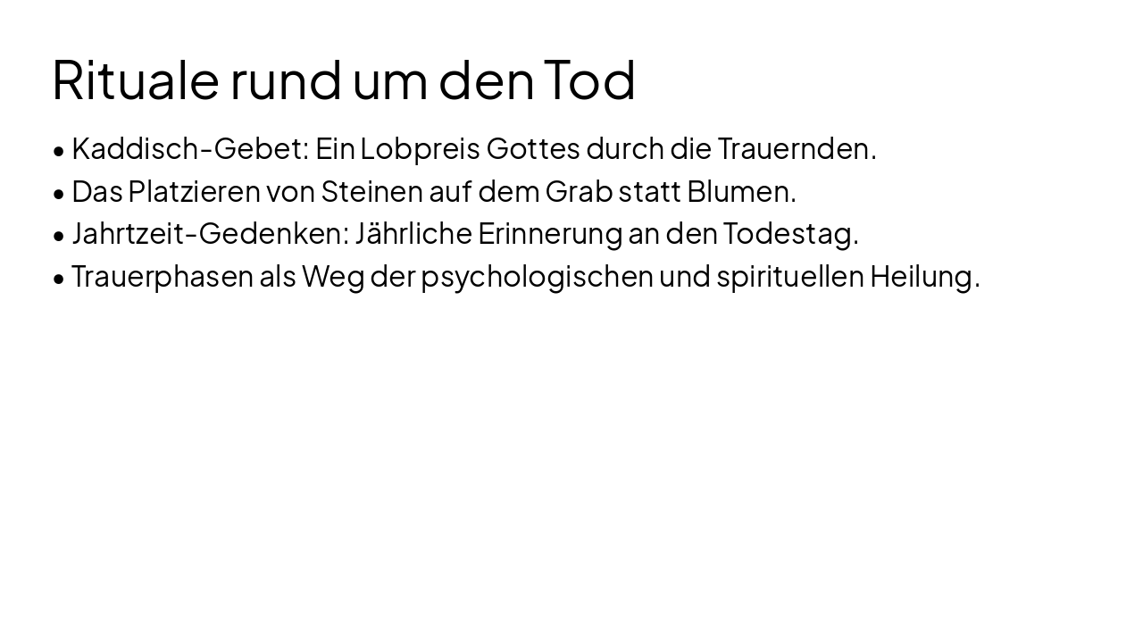 Slide 9 - Rituale rund um den Tod