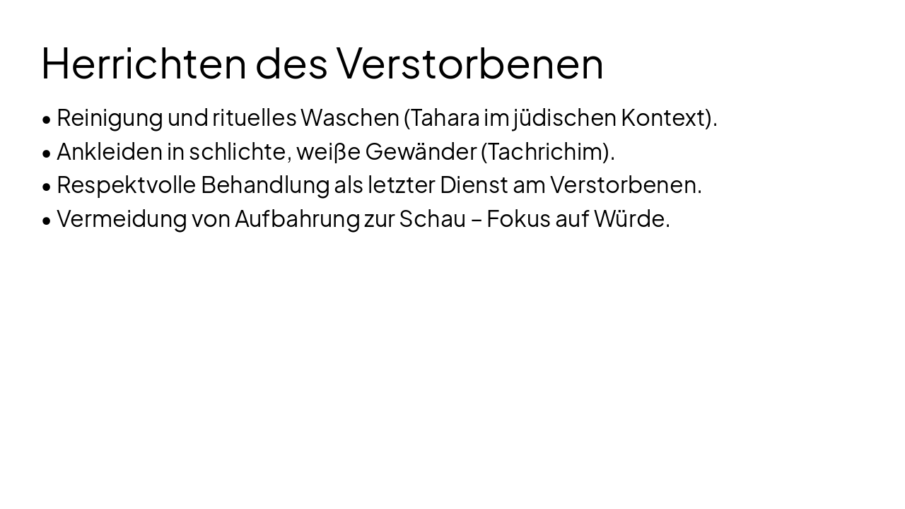 Slide 13 - Herrichten des Verstorbenen