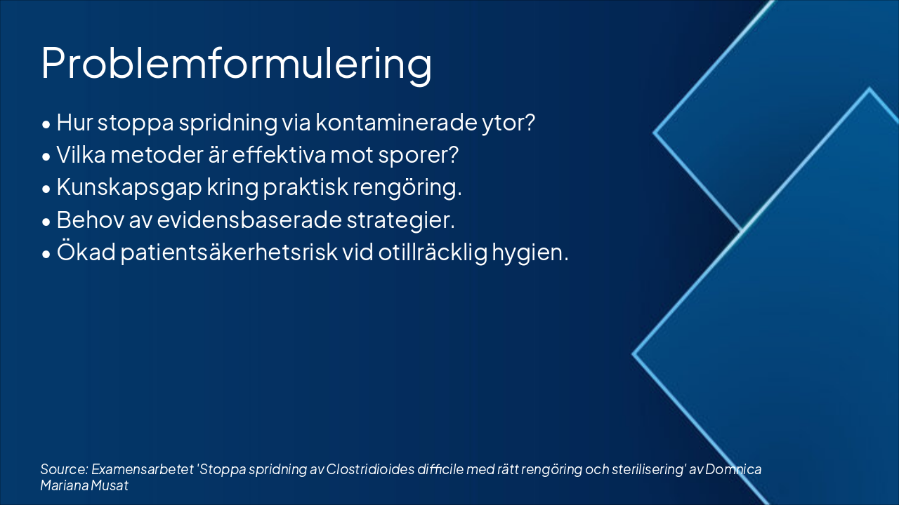 Slide 5 - Problemformulering