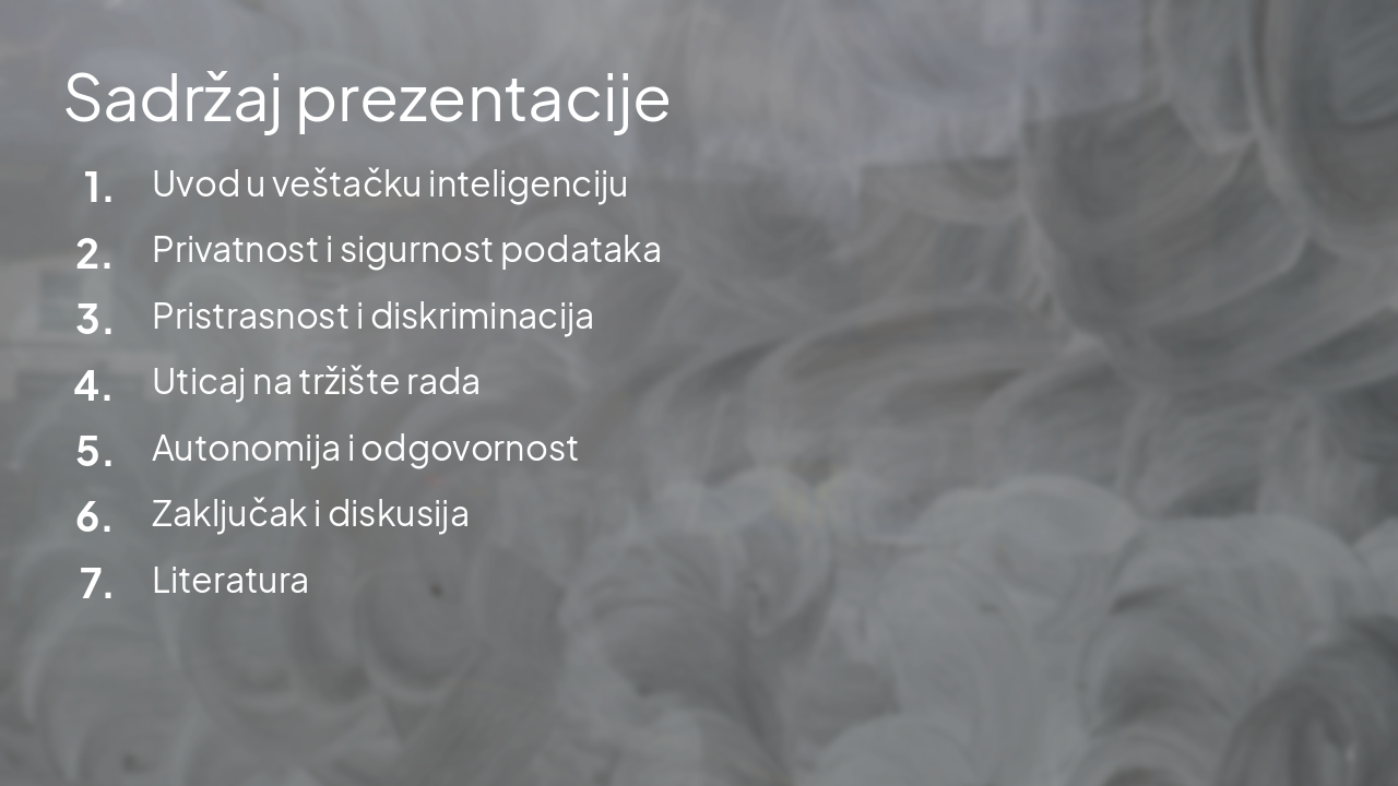 Slide 2 - Sadržaj prezentacije