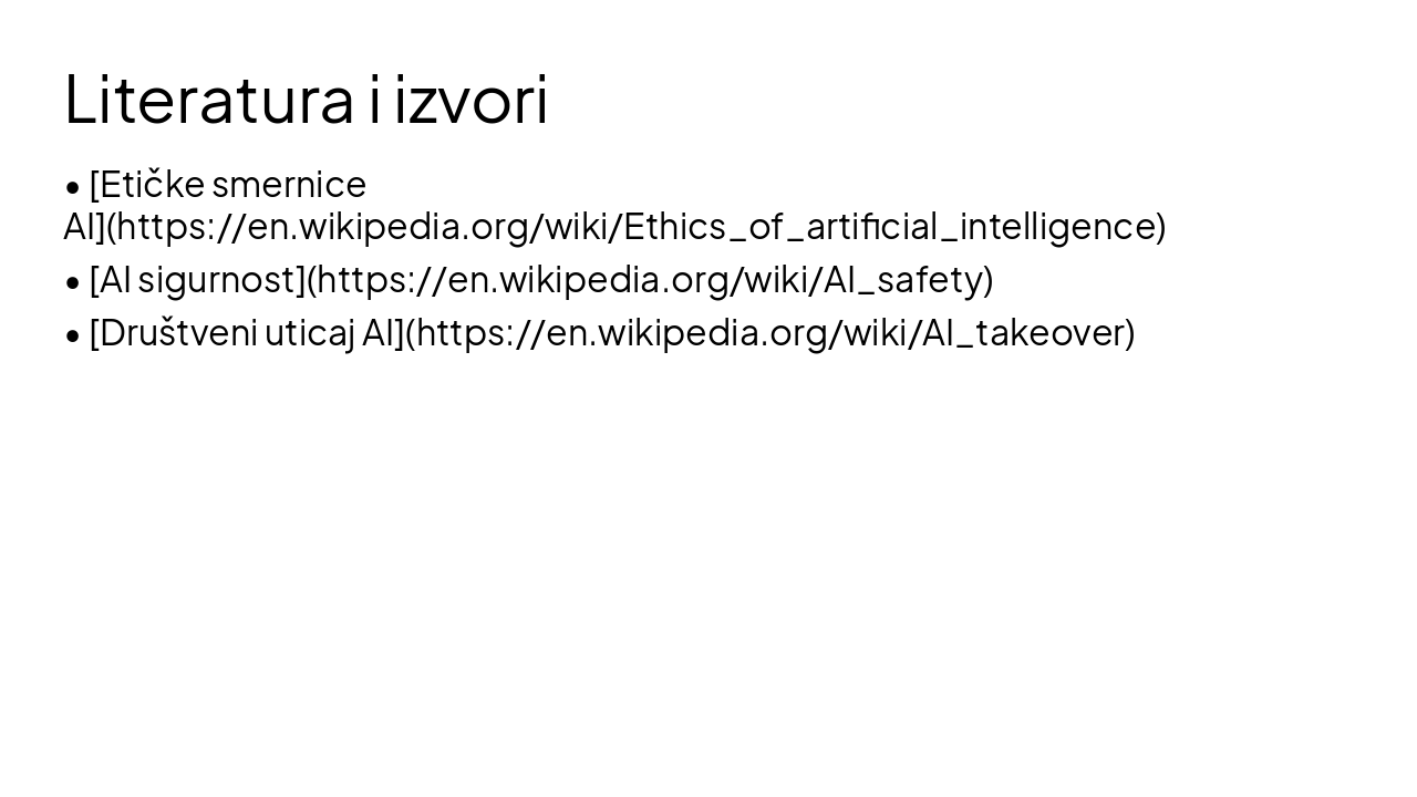 Slide 9 - Literatura i izvori