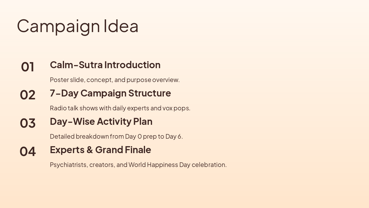 Slide 4 - Campaign Idea