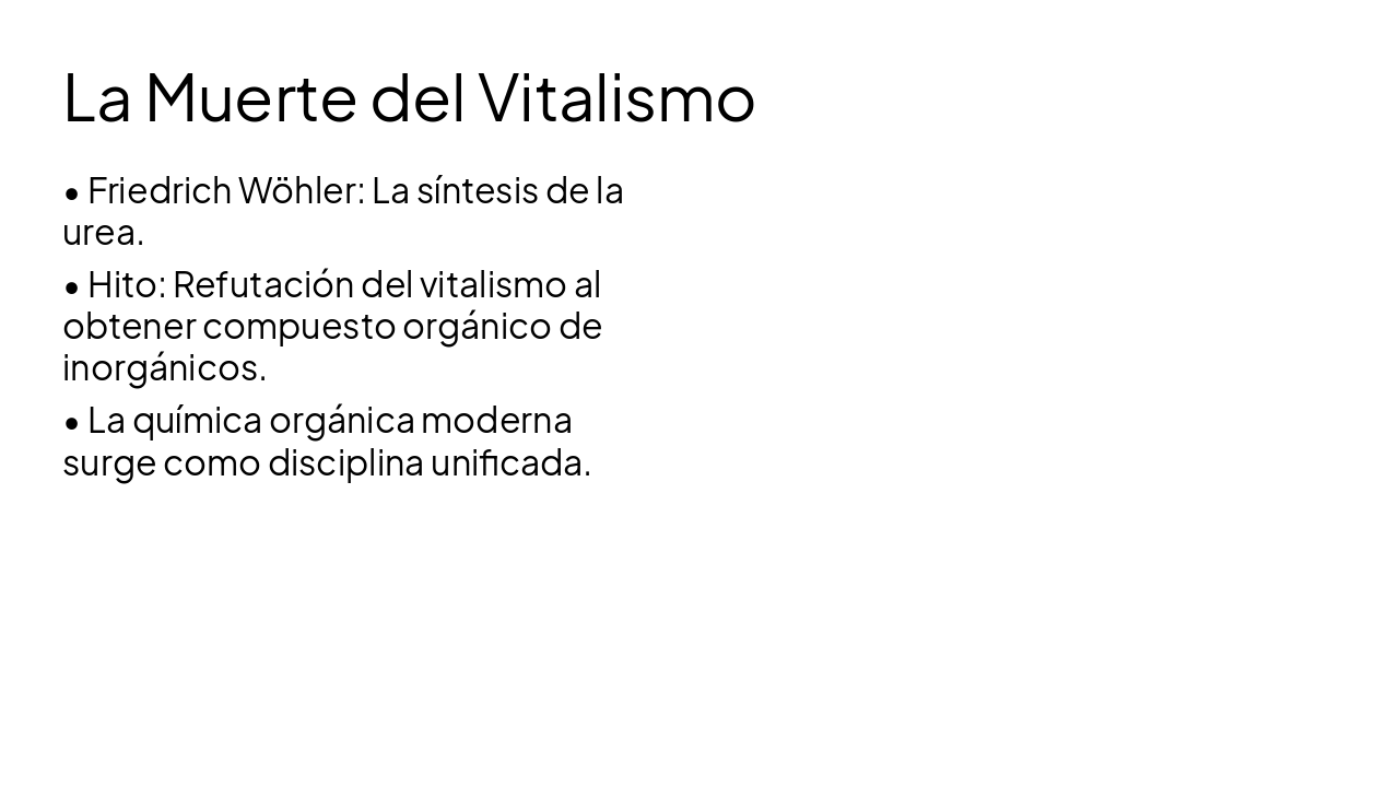 Slide 6 - La Muerte del Vitalismo