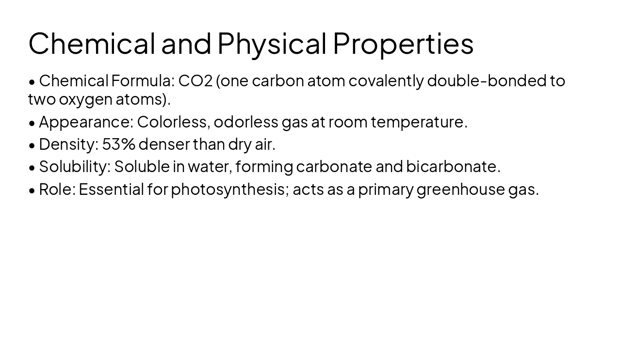 Slide 4 - Chemical and Physical Properties