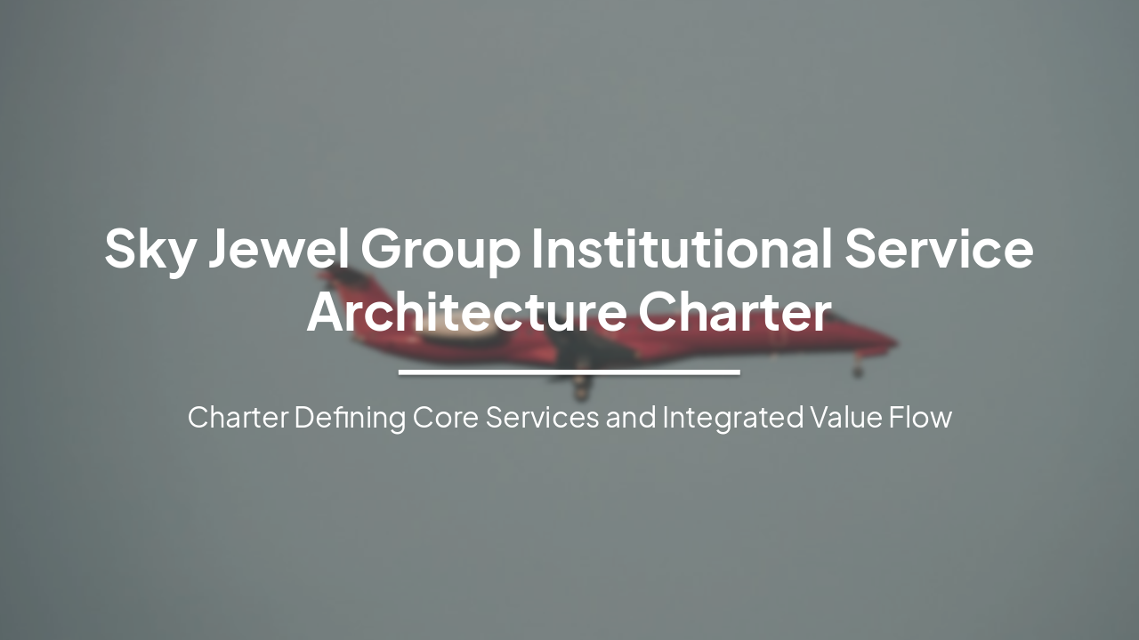 Slide 1 - Sky Jewel Group Institutional Service Architecture Charter