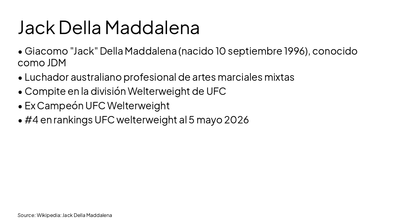 Slide 3 - Jack Della Maddalena