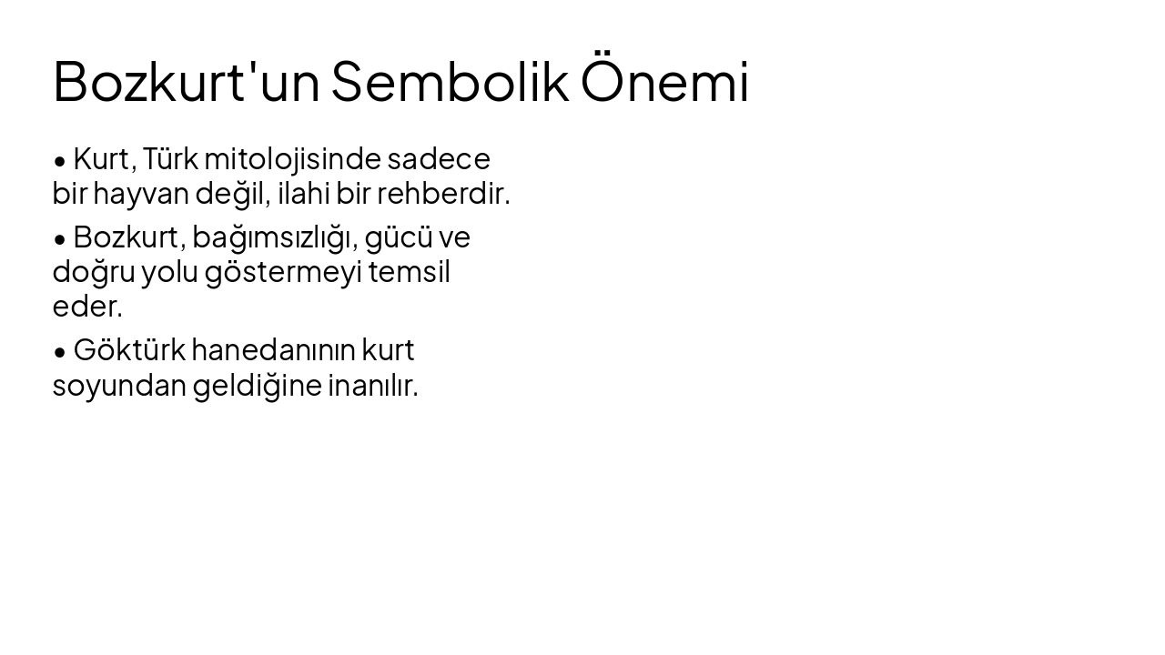 Slide 5 - Bozkurt'un Sembolik Önemi