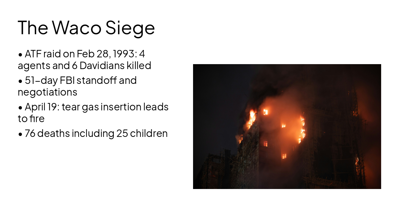 Slide 4 - The Waco Siege
