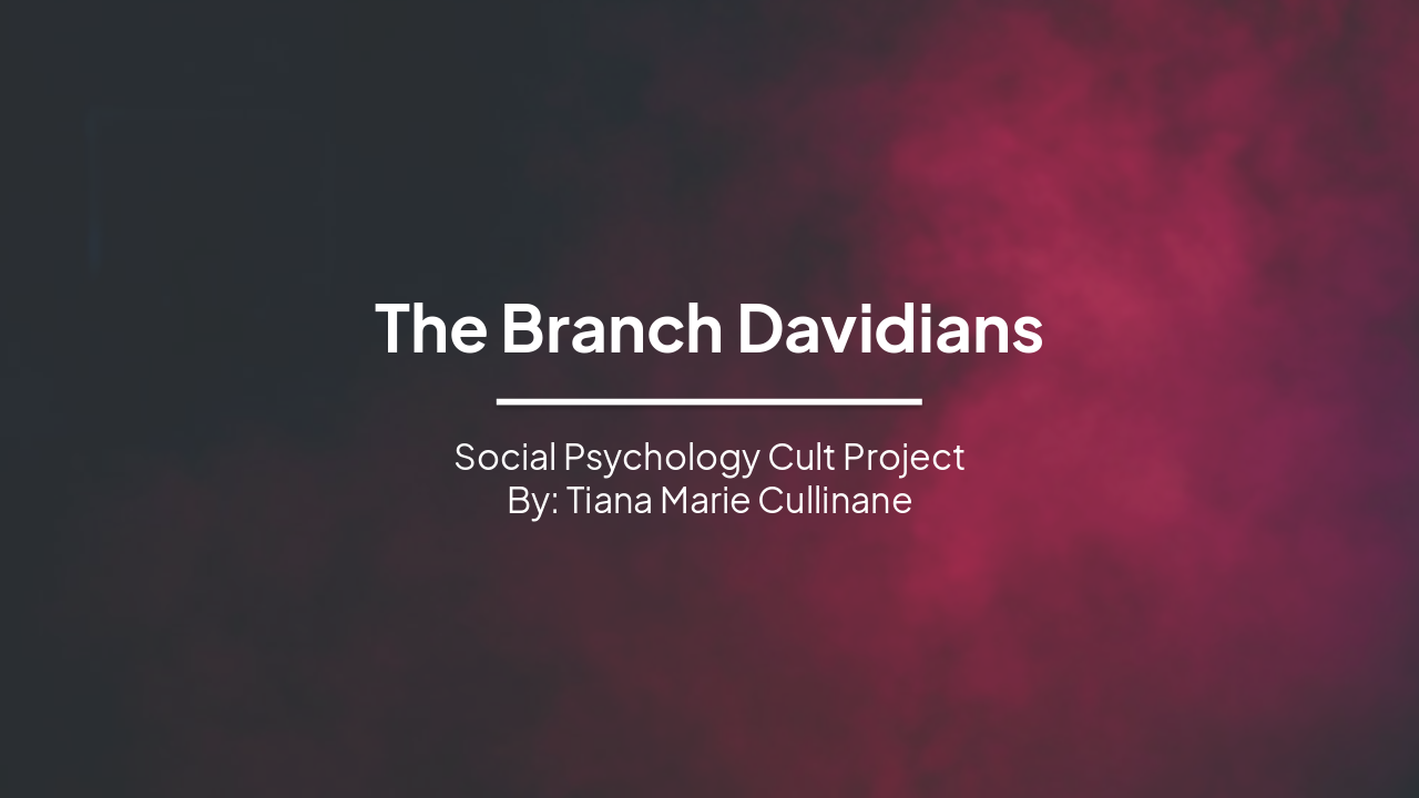 Slide 1 - The Branch Davidians