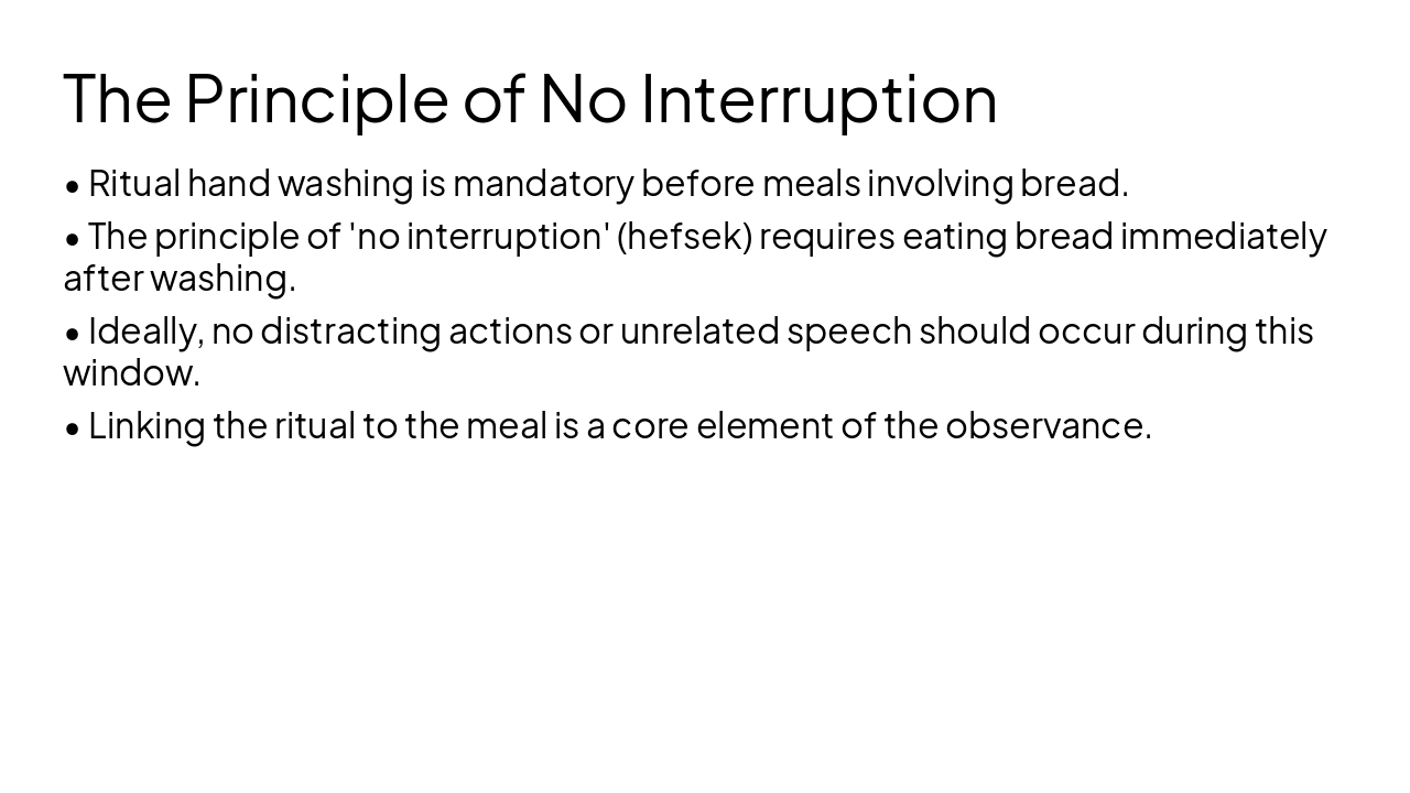 Slide 2 - The Principle of No Interruption