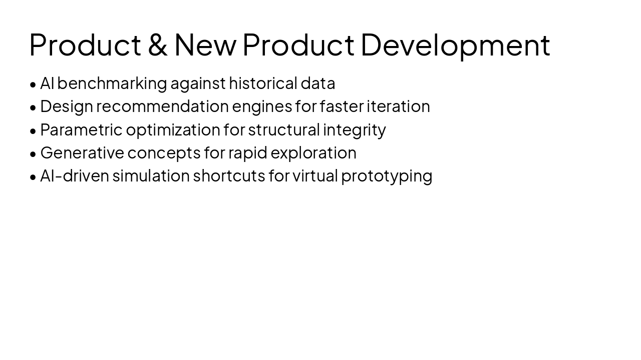 Slide 8 - Product & New Product Development