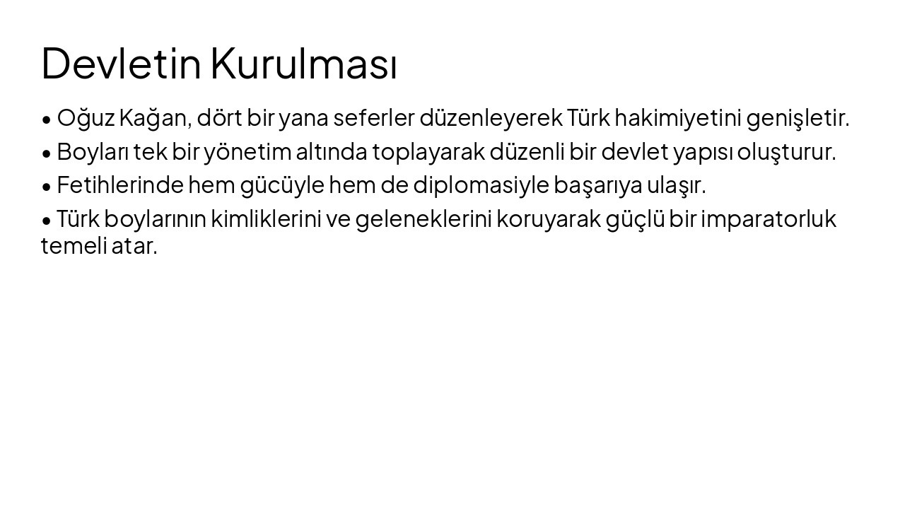 Slide 8 - Devletin Kurulması