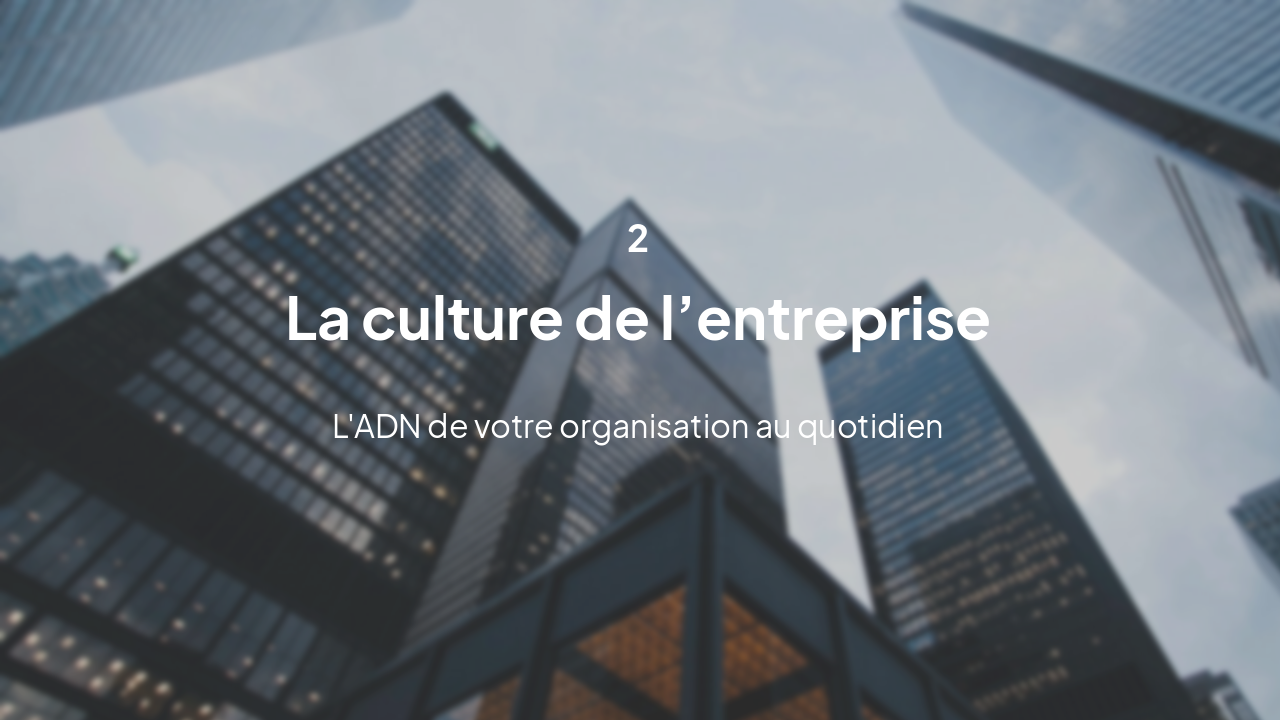 Slide 8 - Section 2: Culture d'Entreprise
