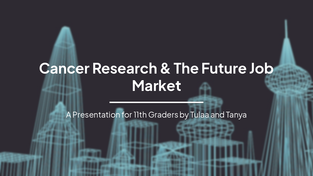 Cancer Research and the Future Job Market