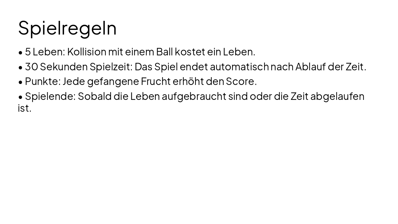 Slide 3 - Spielregeln