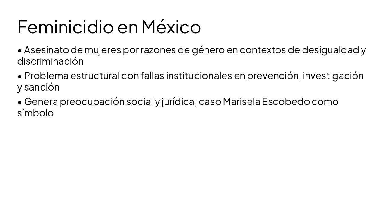 Slide 8 - Feminicidio en México