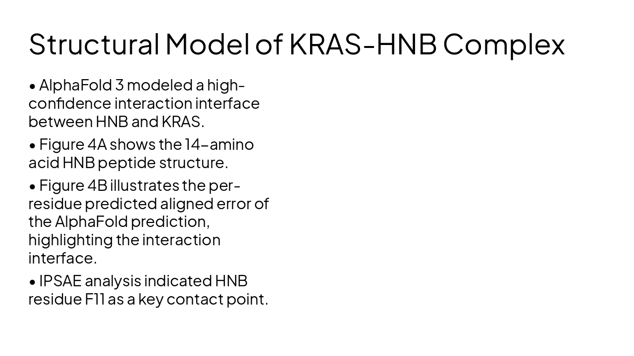 Slide 17 - Structural Model of KRAS-HNB Complex