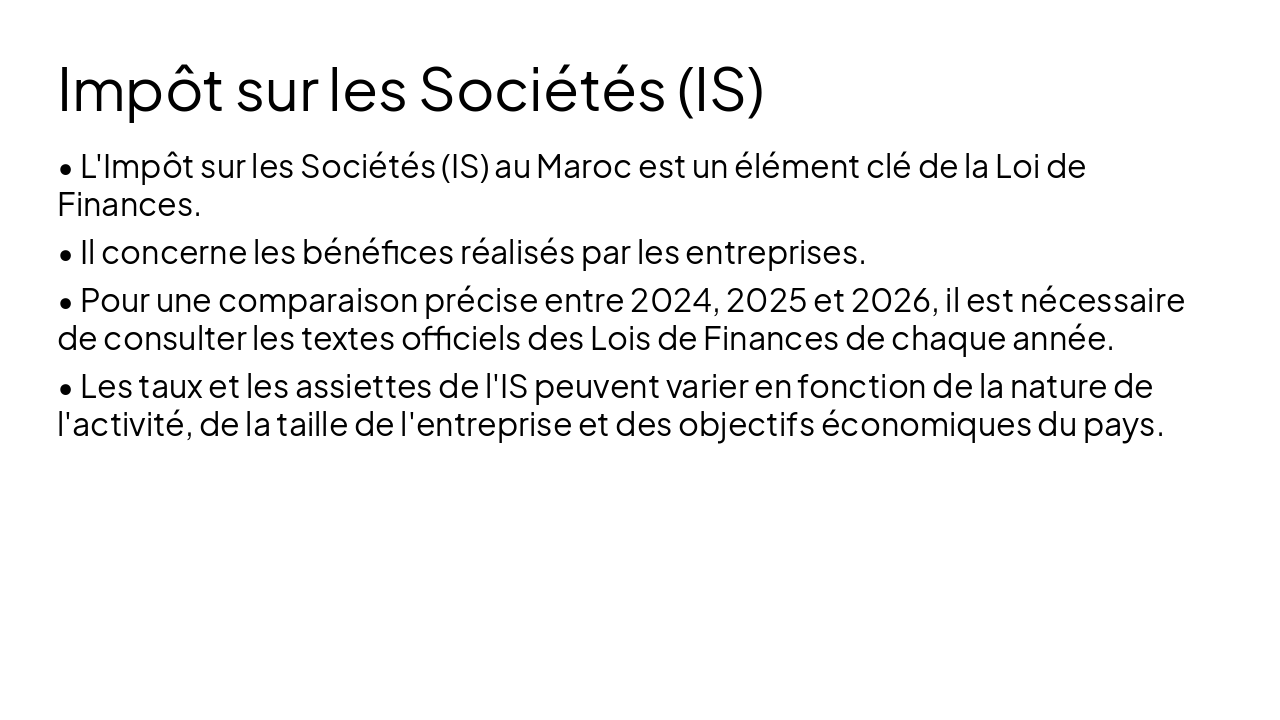 Slide 4 - Impôt sur les Sociétés (IS)