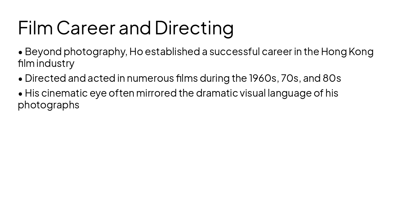 Slide 6 - Film Career and Directing