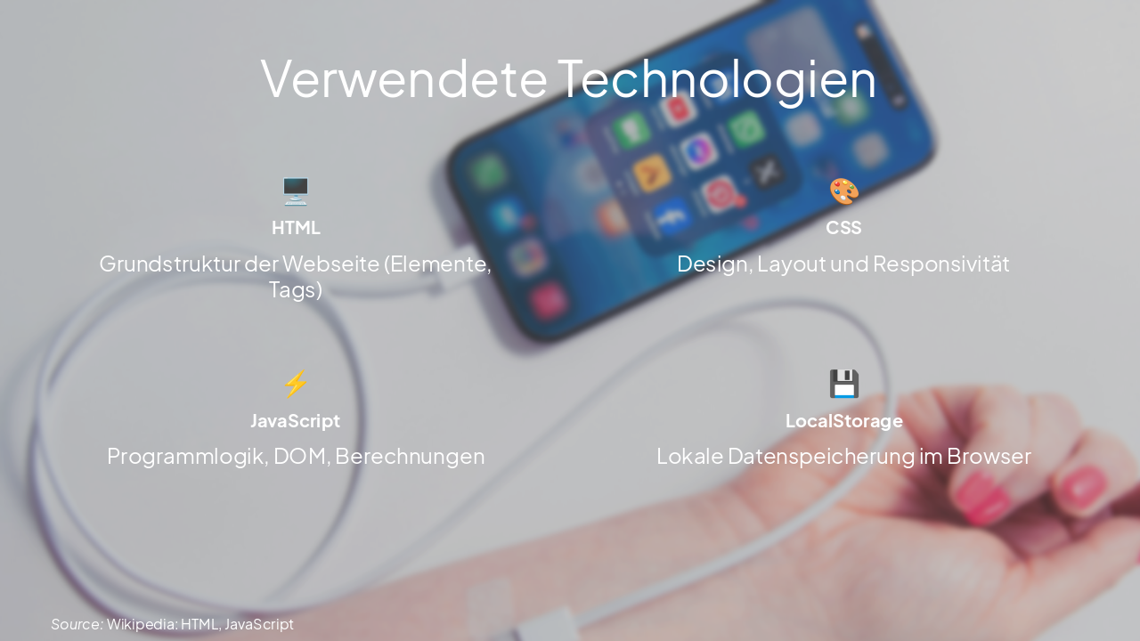 Slide 4 - Verwendete Technologien