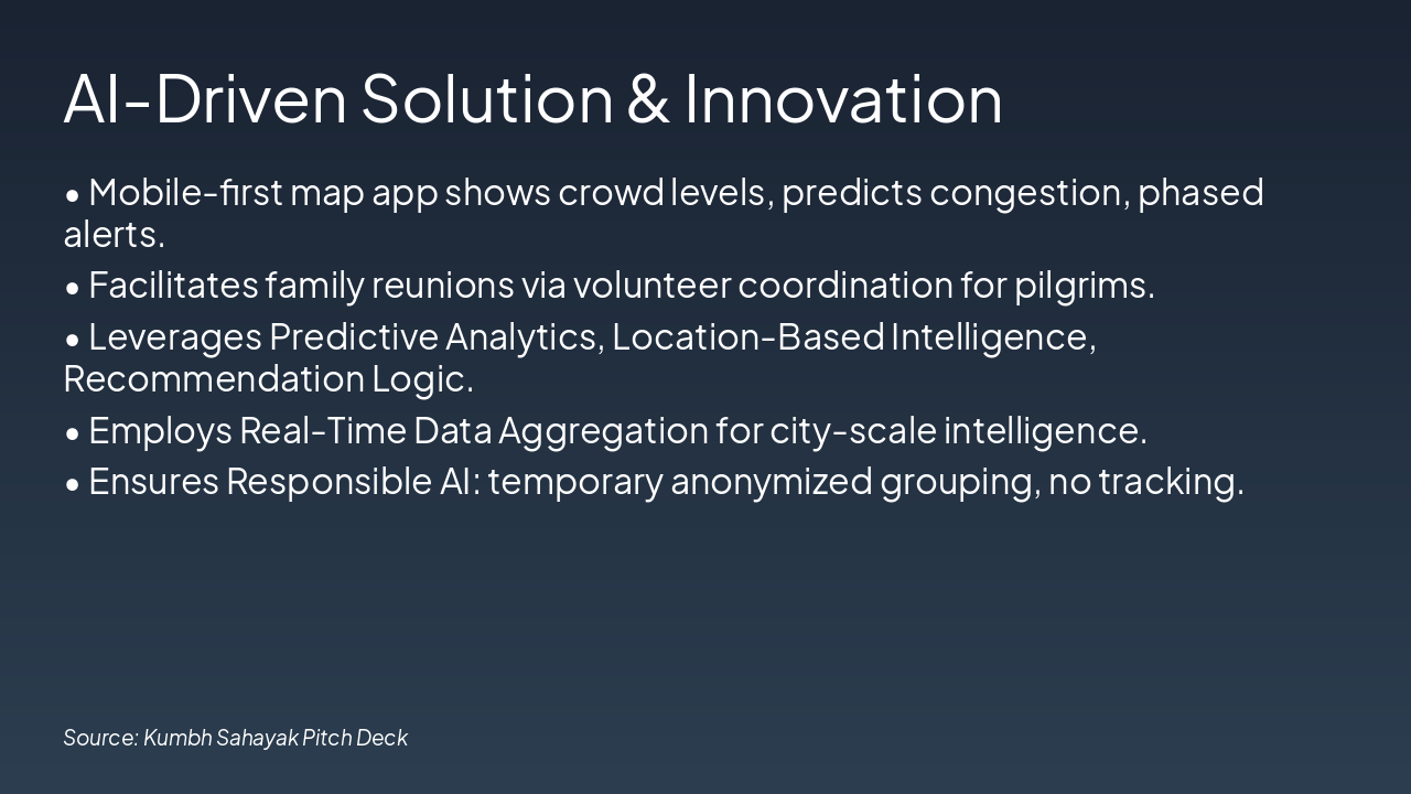 Slide 3 - AI-Driven Solution & Innovation