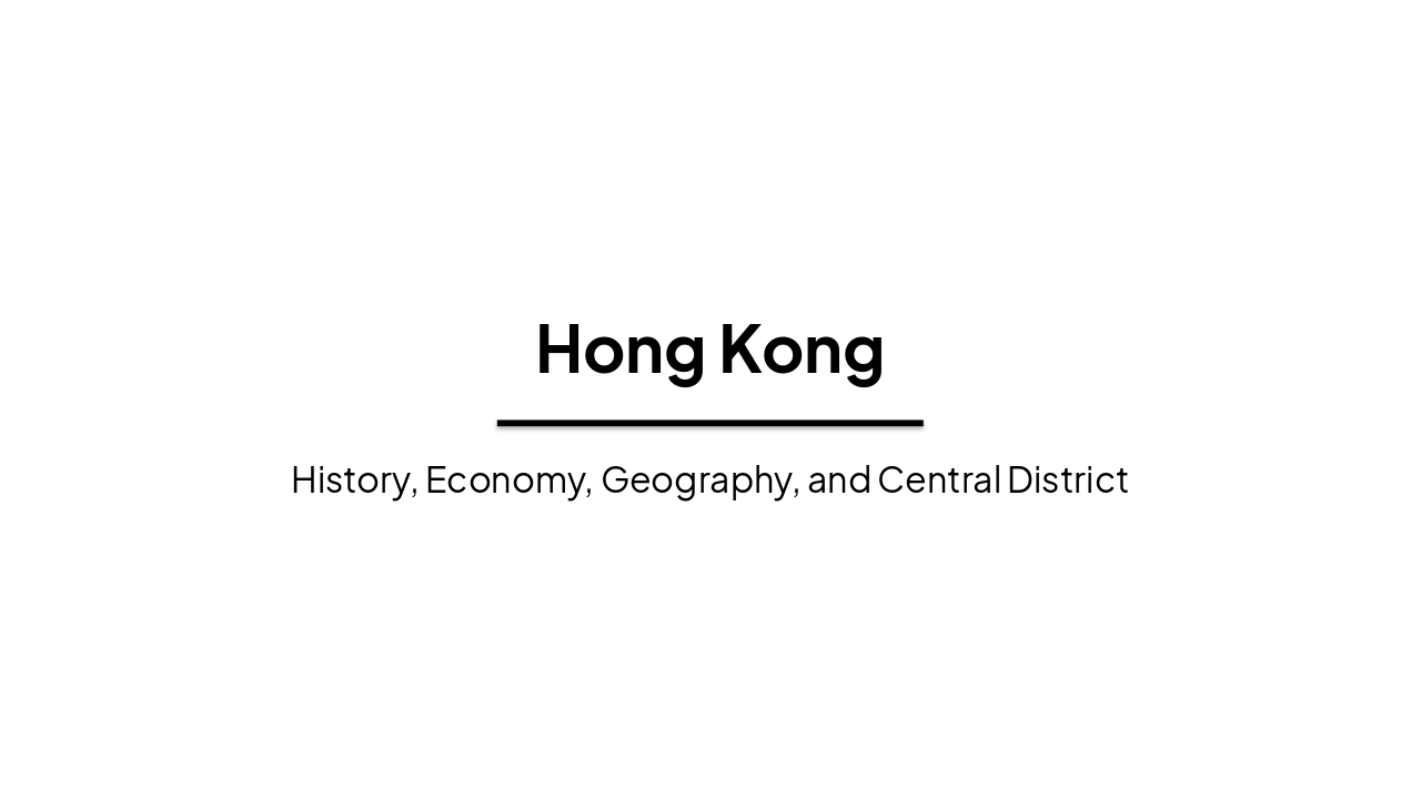 Hong Kong: Global Financial Powerhouse