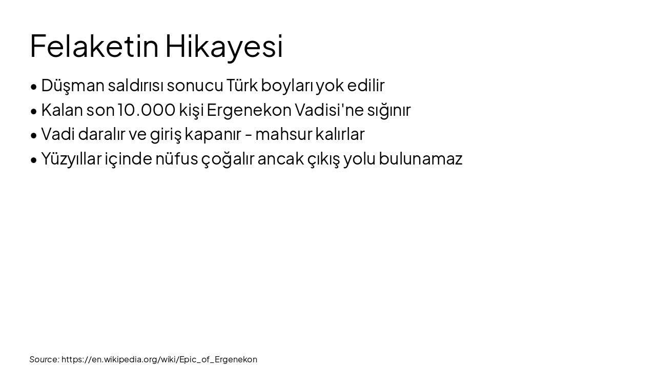 Slide 6 - Felaketin Hikayesi