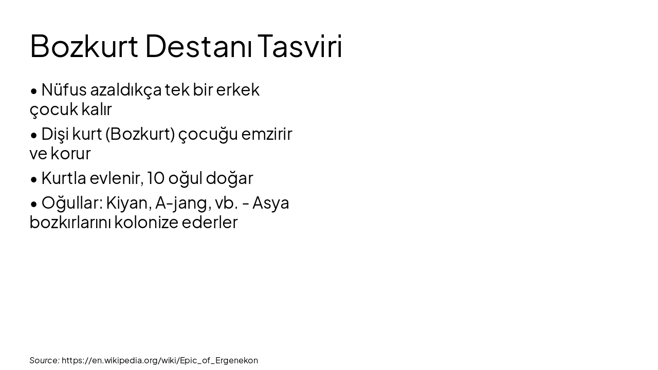 Slide 8 - Bozkurt Destanı Tasviri