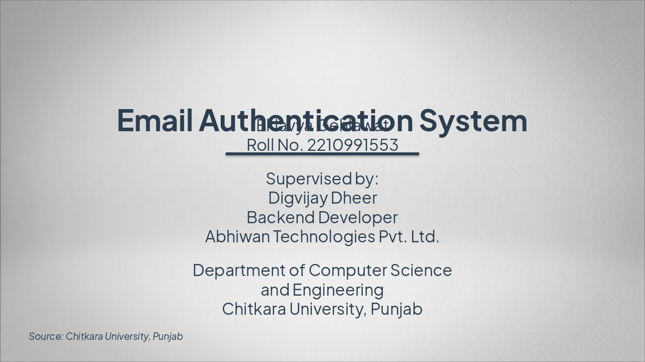 Secure Email Authentication System (30 chars)