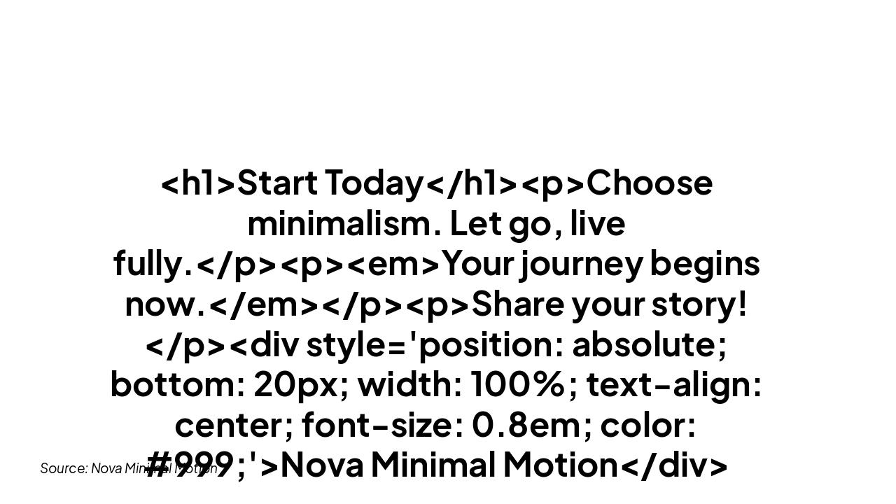 Slide 5 - Start Today