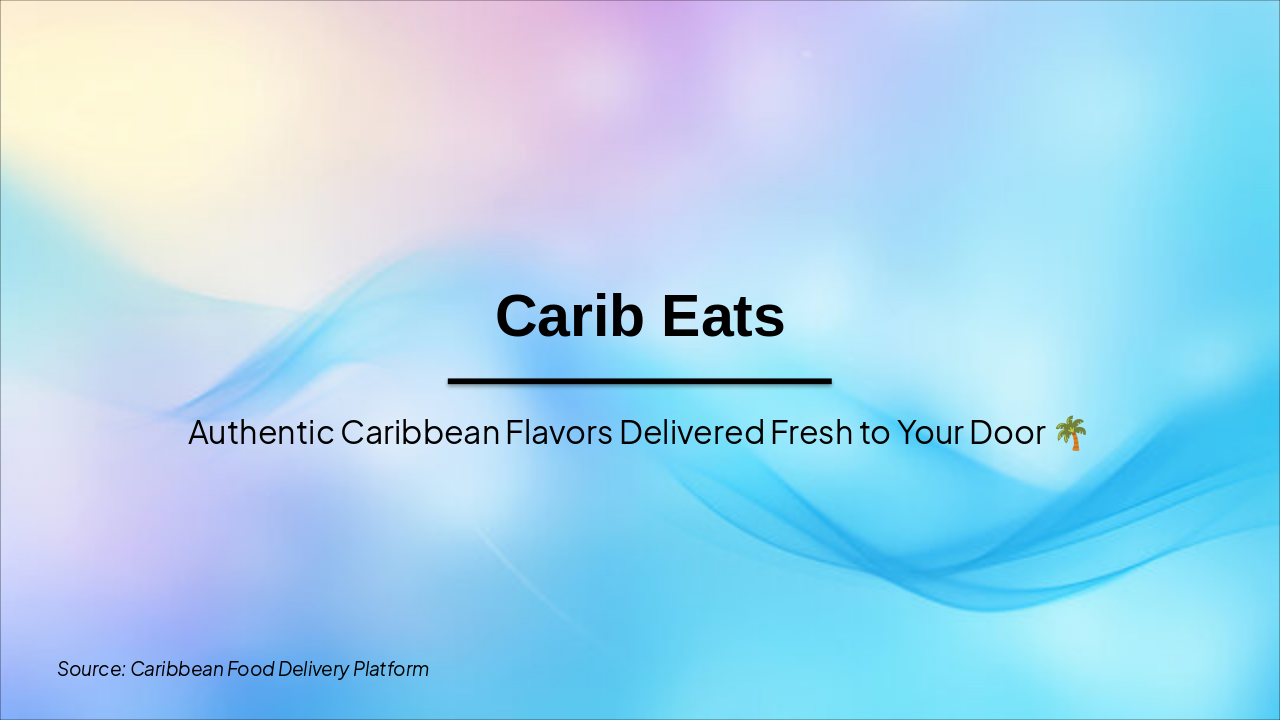Slide 1 - Carib Eats