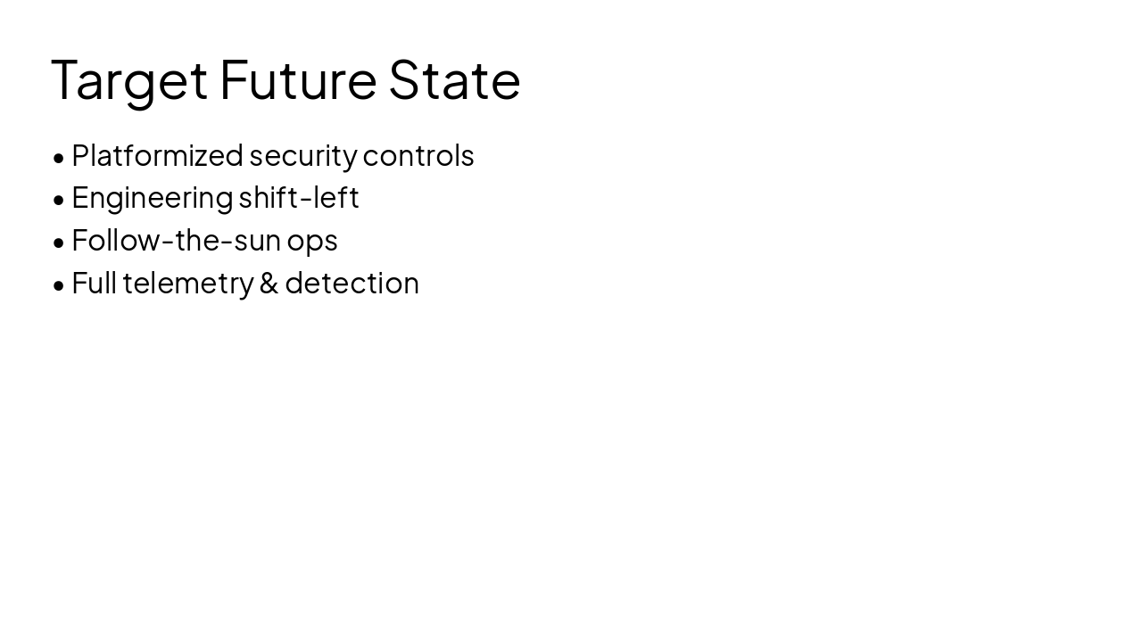 Slide 5 - Target Future State