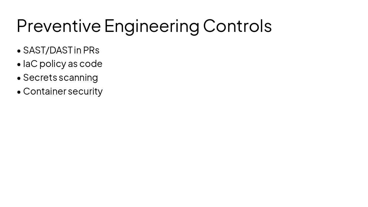 Slide 11 - Preventive Engineering Controls