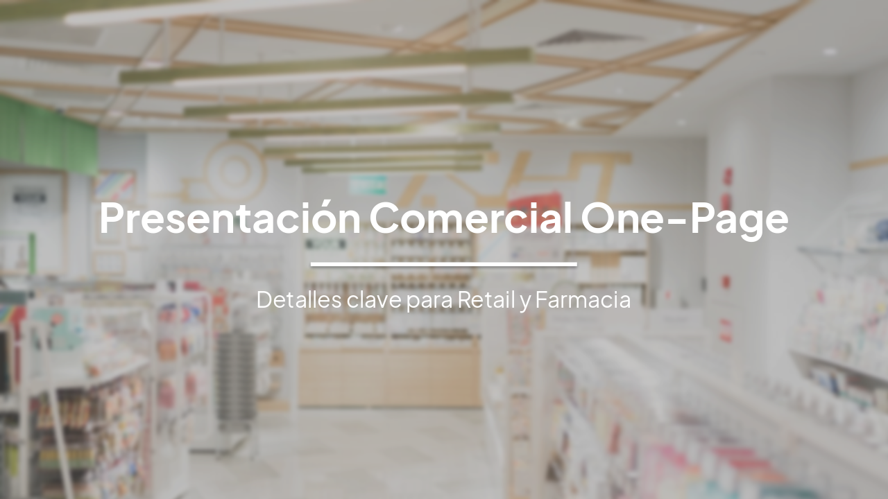 Presentación Comercial de Una Página