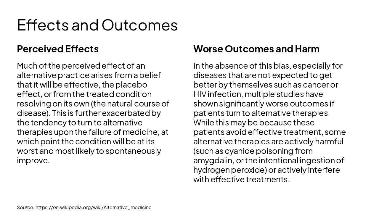 Slide 8 - Effects and Outcomes