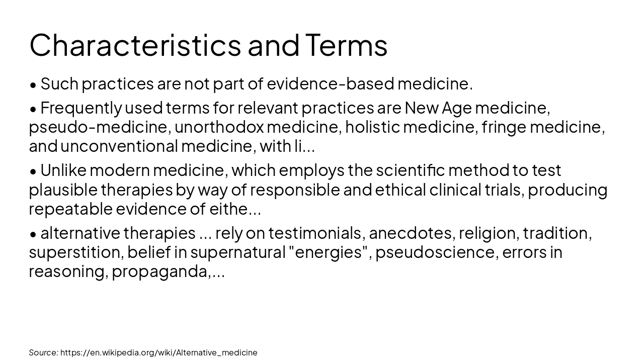 Slide 5 - Characteristics and Terms