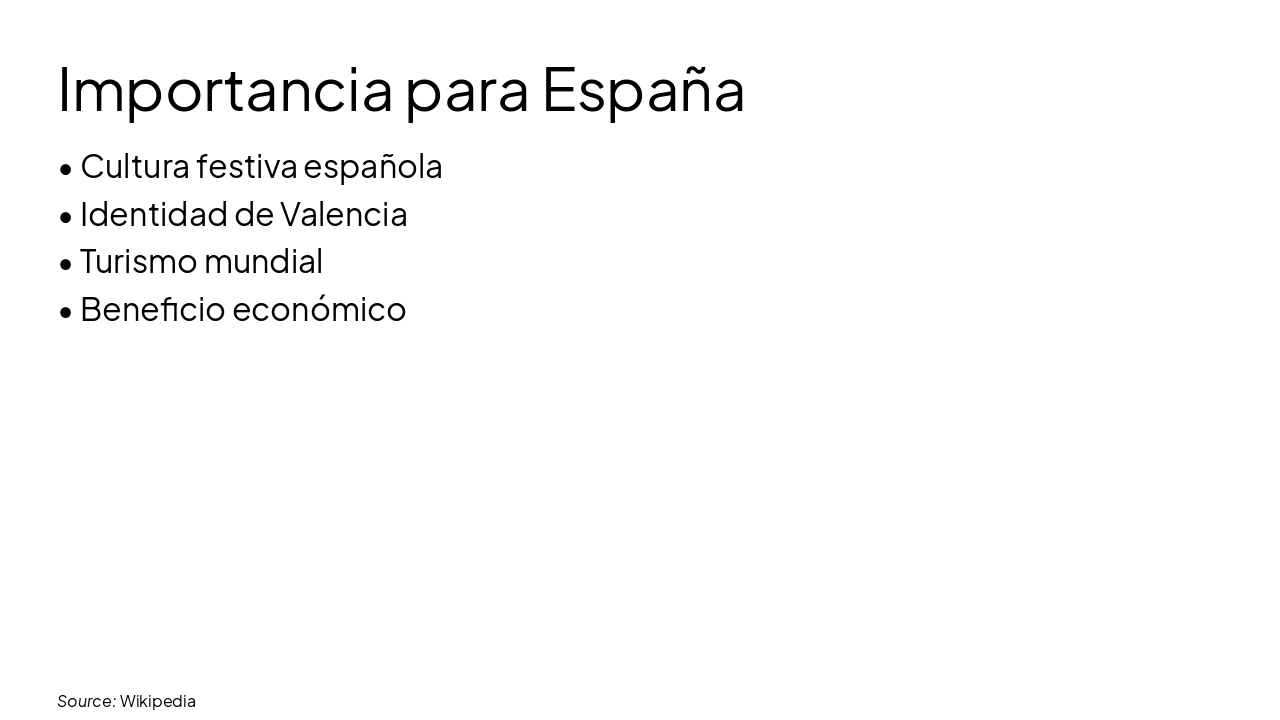 Slide 8 - Importancia para España