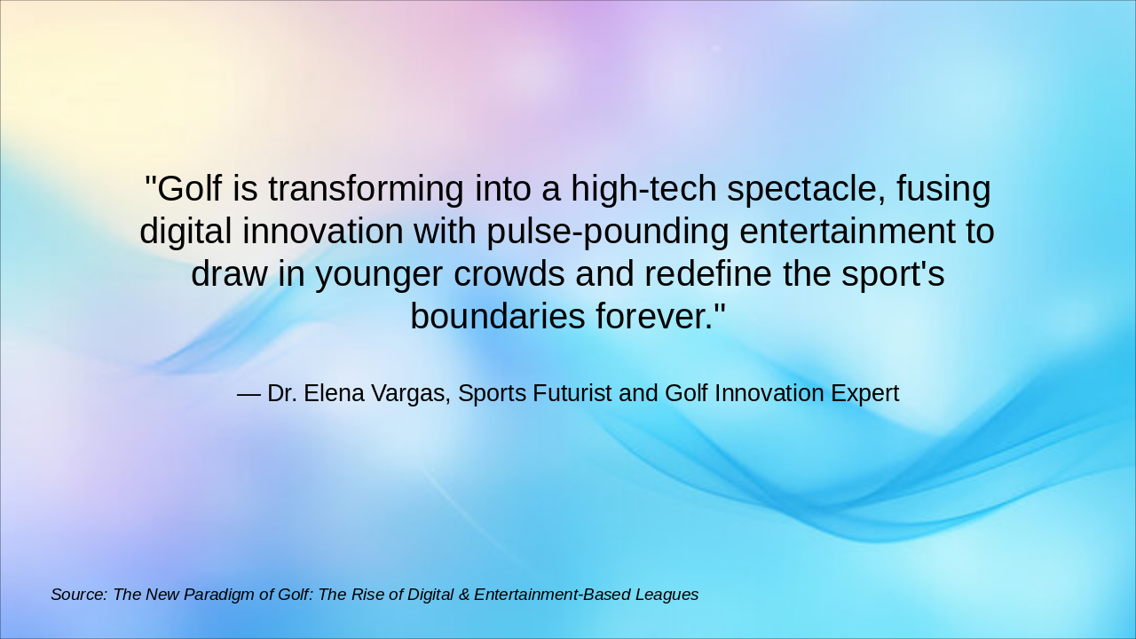 Slide 7 - The Future of Golf