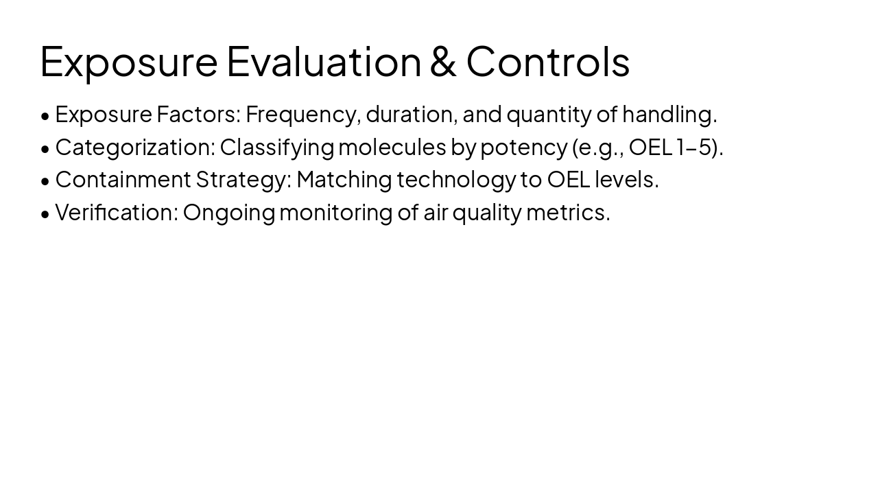 Slide 7 - Exposure Evaluation & Controls