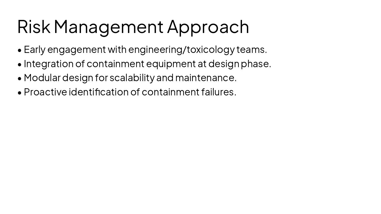 Slide 12 - Risk Management Approach